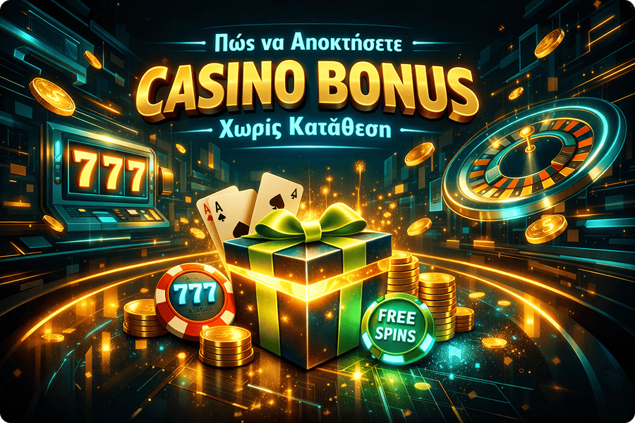 Μπονους χωρις καταθεση σε online casino για νέους χρήστες
